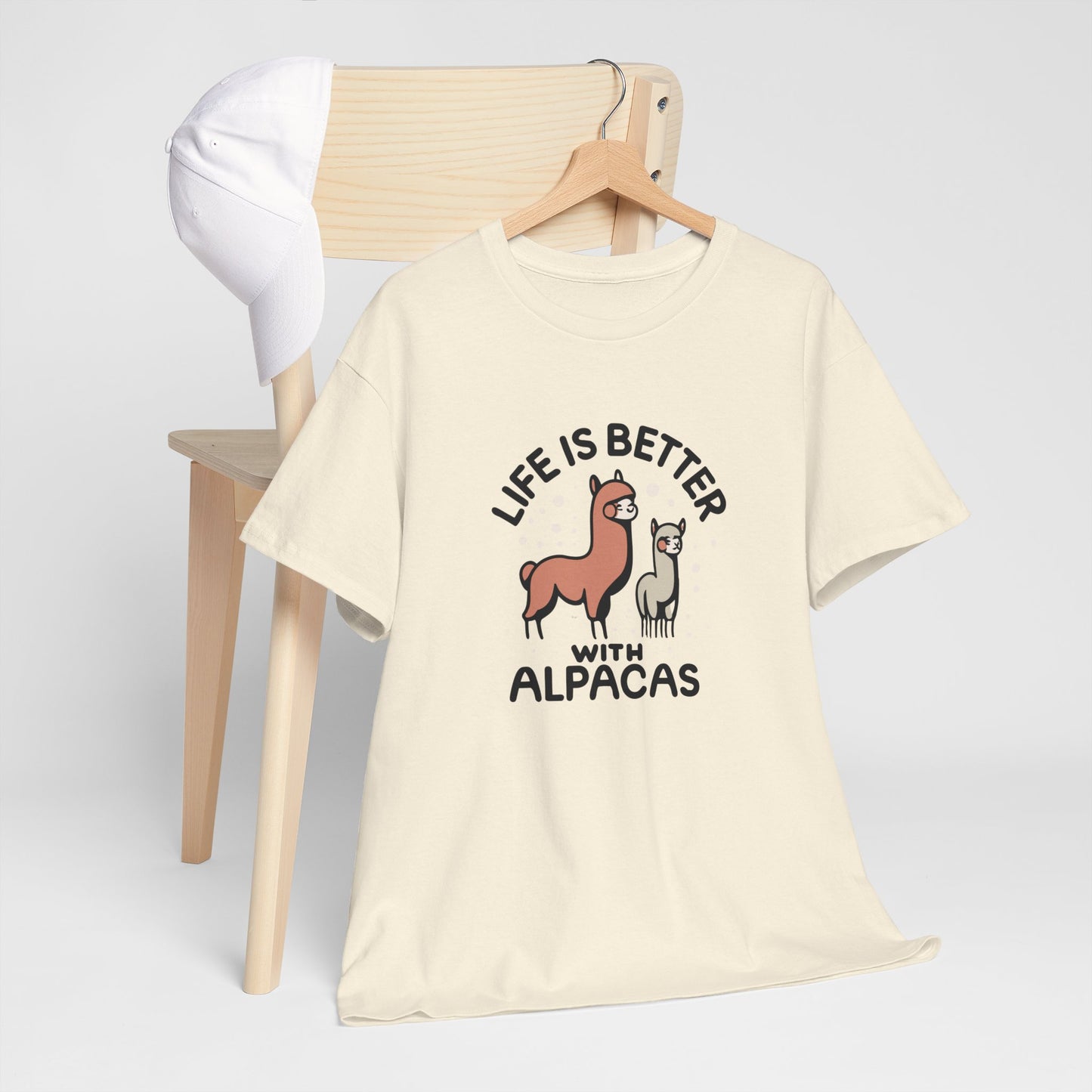 Life is Better with Alpacas - Whimsical T-Shirt for Animal Lover