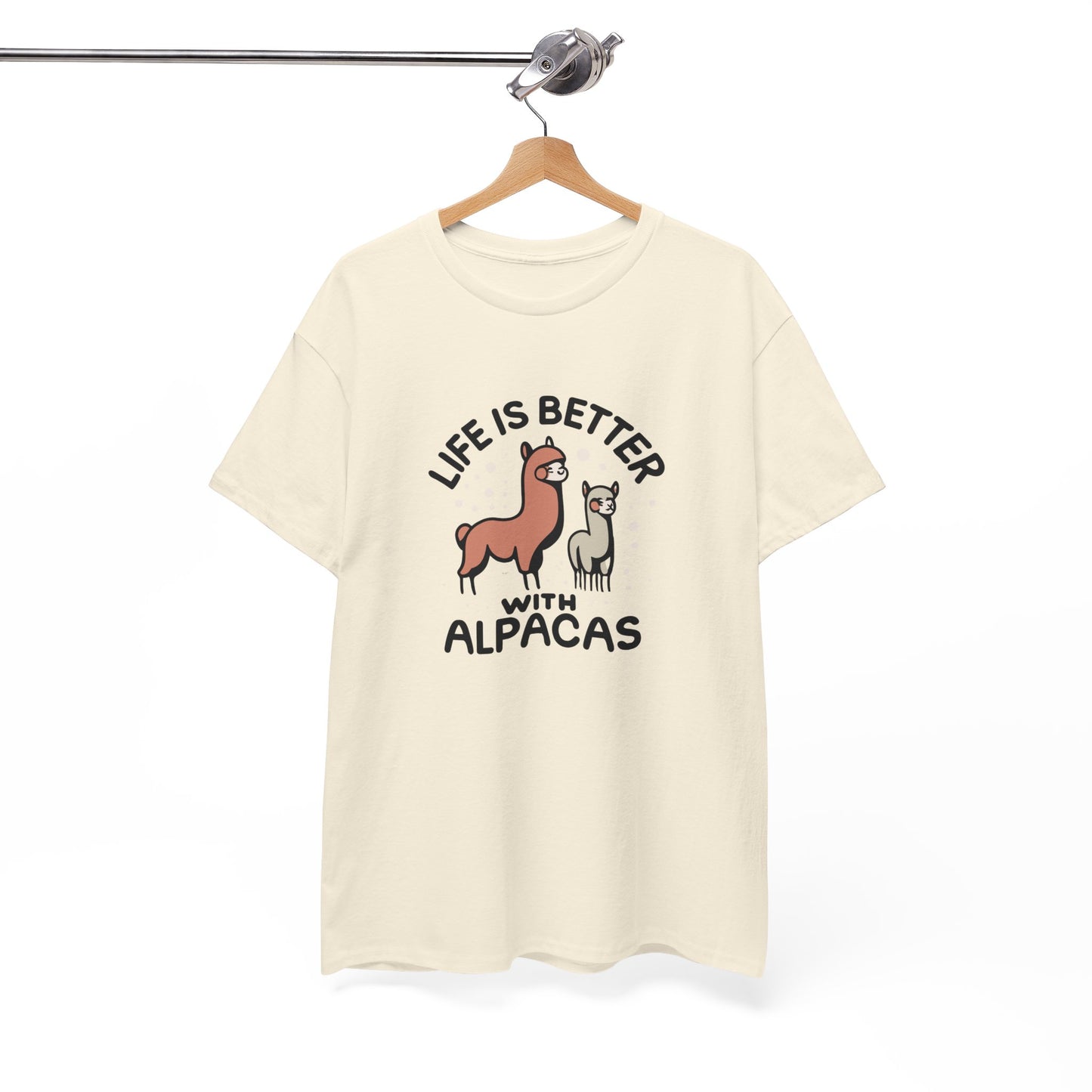 Life is Better with Alpacas - Whimsical T-Shirt for Animal Lover