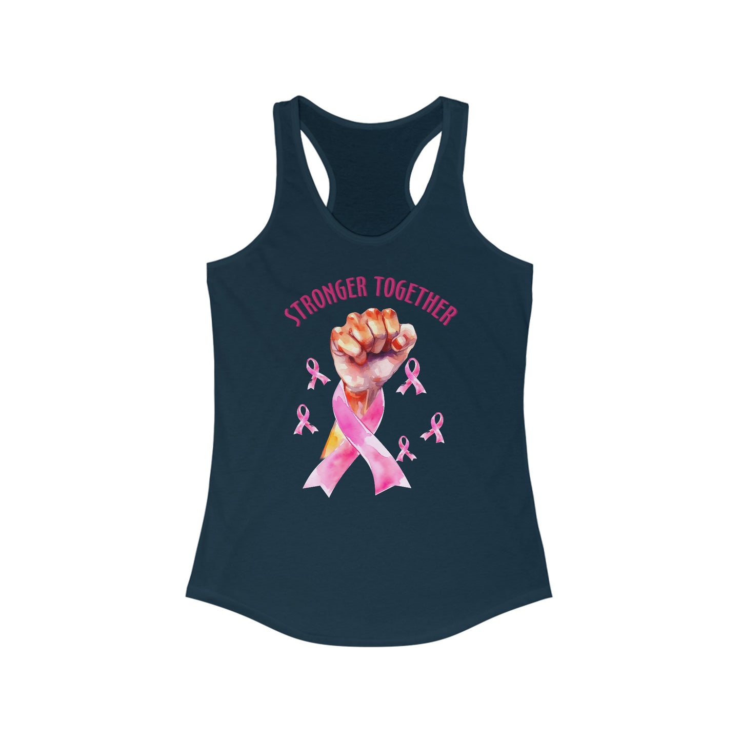 Stronger Together: Women’s Cancer Awareness Tank Top with Empowering Design