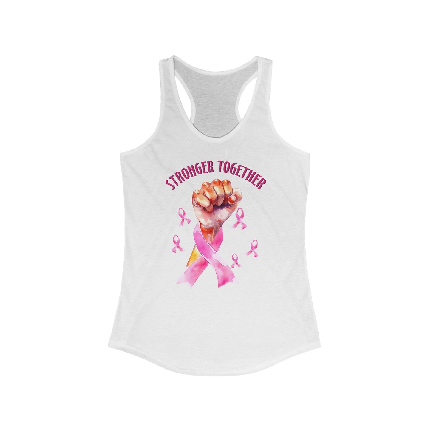 Stronger Together: Women’s Cancer Awareness Tank Top with Empowering Design