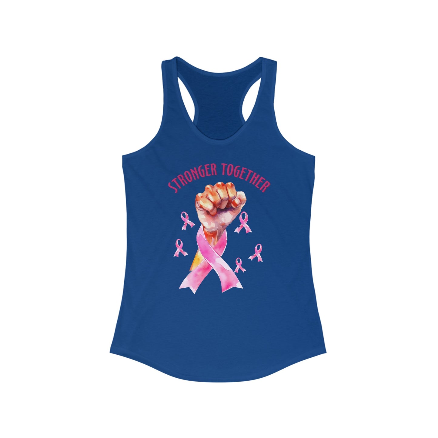 Stronger Together: Women’s Cancer Awareness Tank Top with Empowering Design