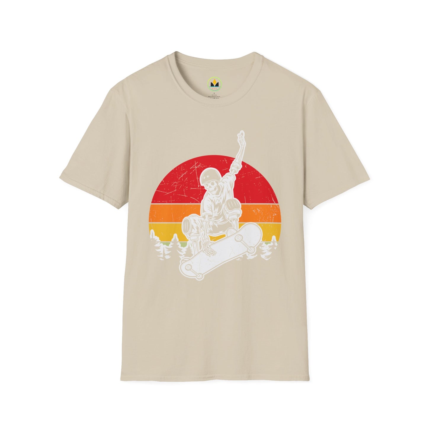 Sunset Skateboarder - Vintage Halloween Unisex T-Shirt