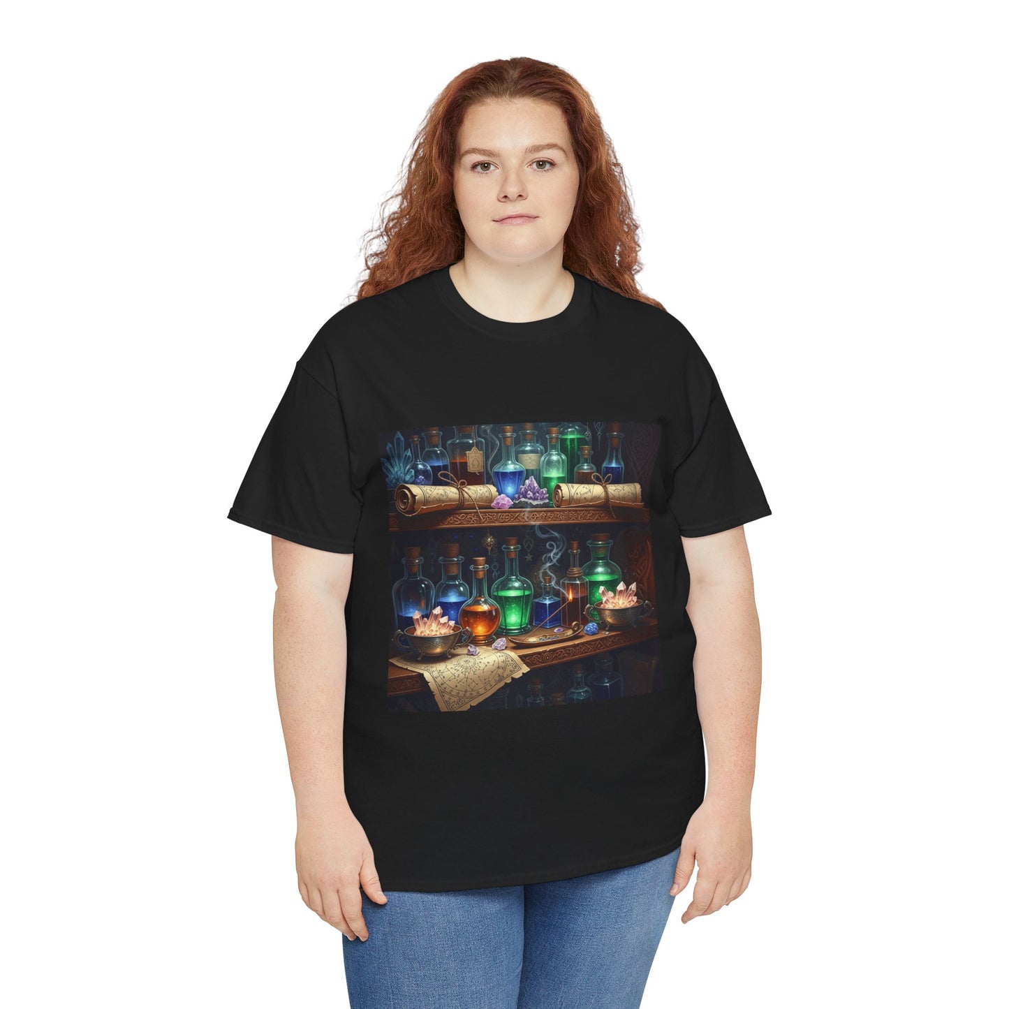 Witch's Potion Shelf Halloween Tee