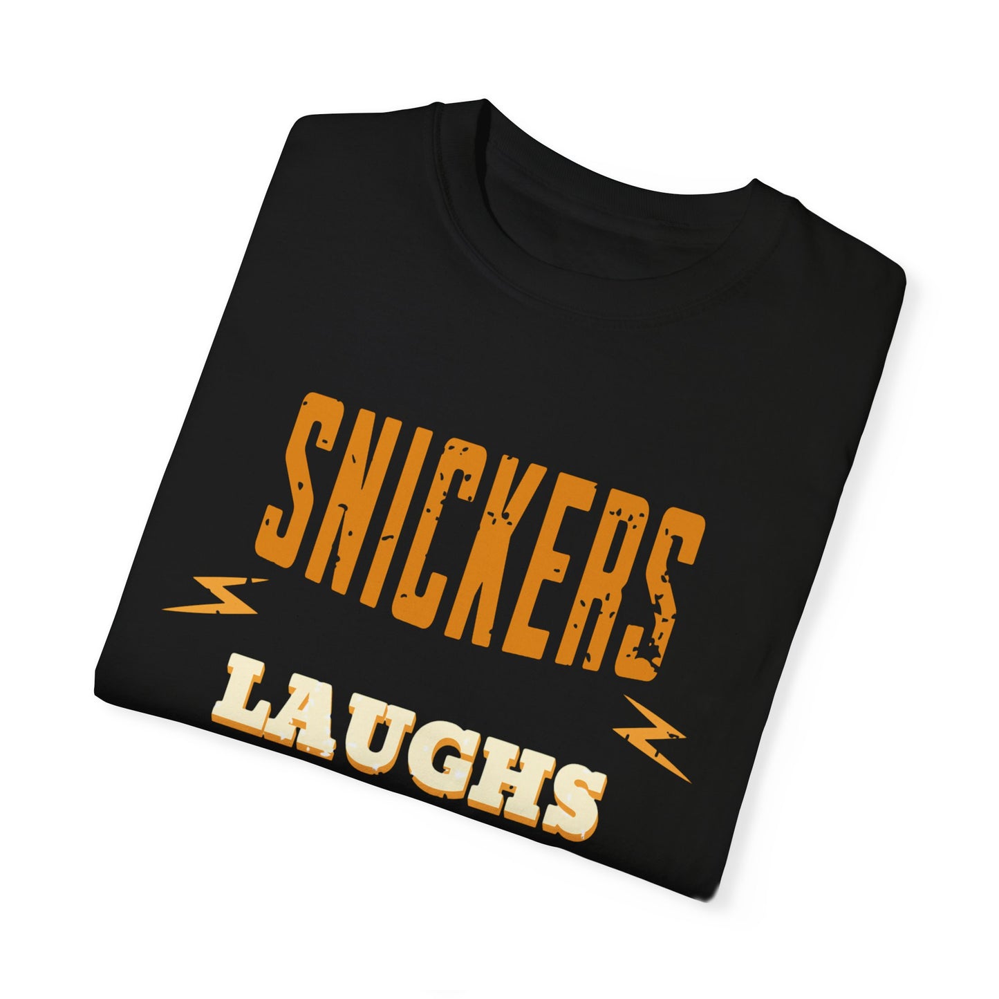 Cheerful 'Laughs at Everything' T-Shirt - coworker/friend Inspired Humorous Fun Shirt