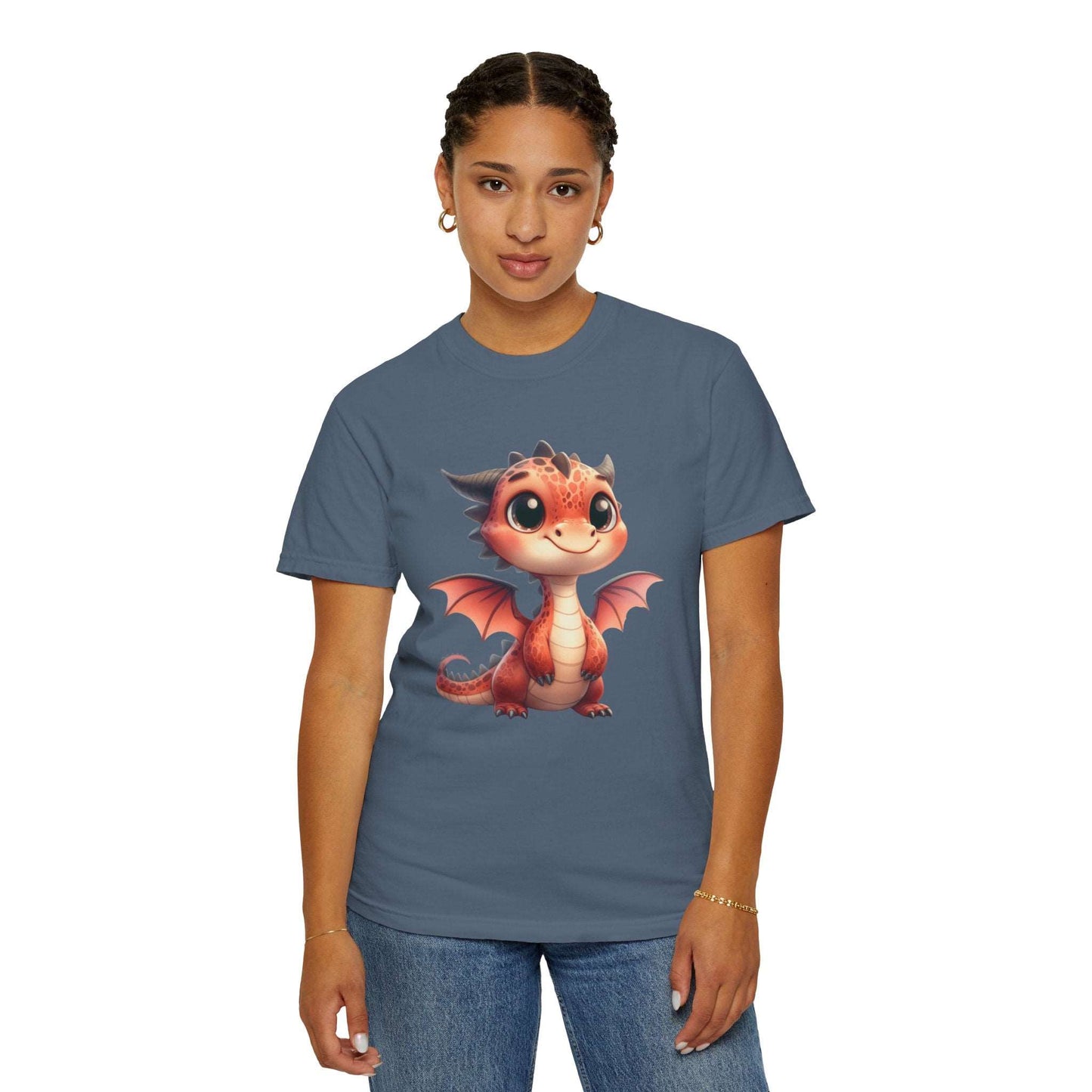 Adorable Dragon Whelp Tee - Soft Cotton T-Shirt with Fantasy Creature tee