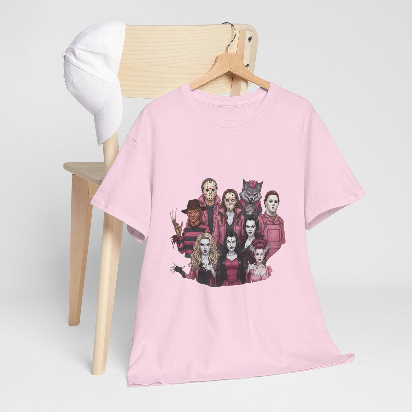 Horror Villains Breast Cancer Awareness Tee