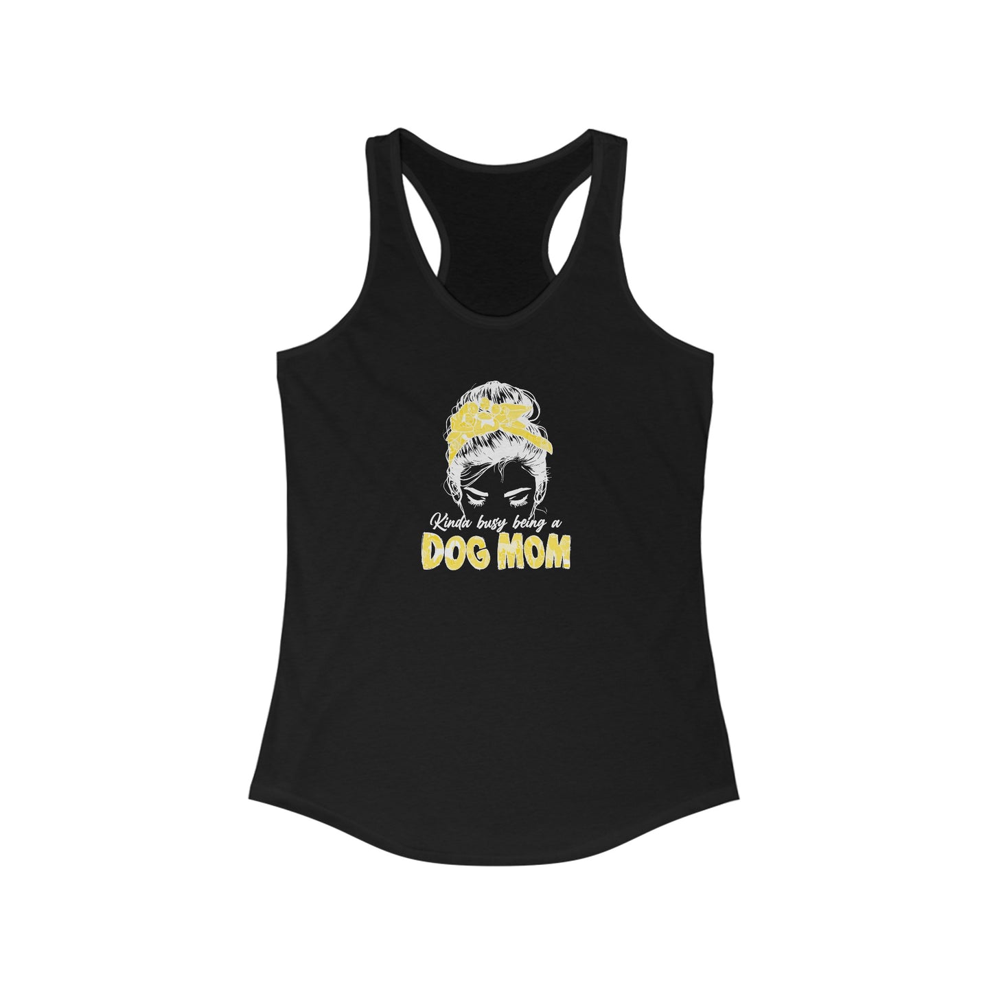 Chic Floral Dog Mom Life Women’s Tank Top - Embrace Pet Parenthood in Style
