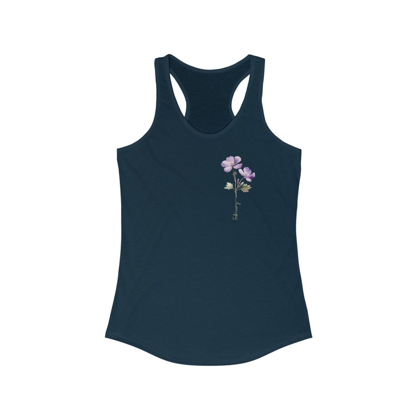 Charming February Birth Flower - Women’s Watercolor Tank Top
