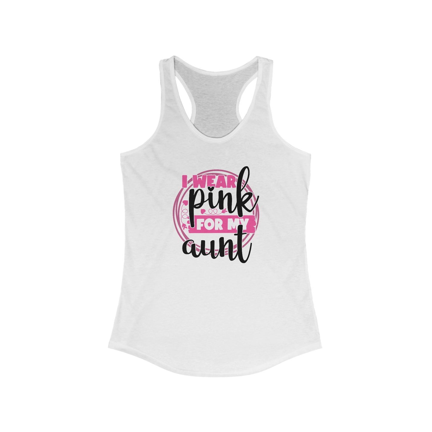 Supportive ‘I Wear Pink For My Aunt’ Breast Cancer Awareness Tank Top
