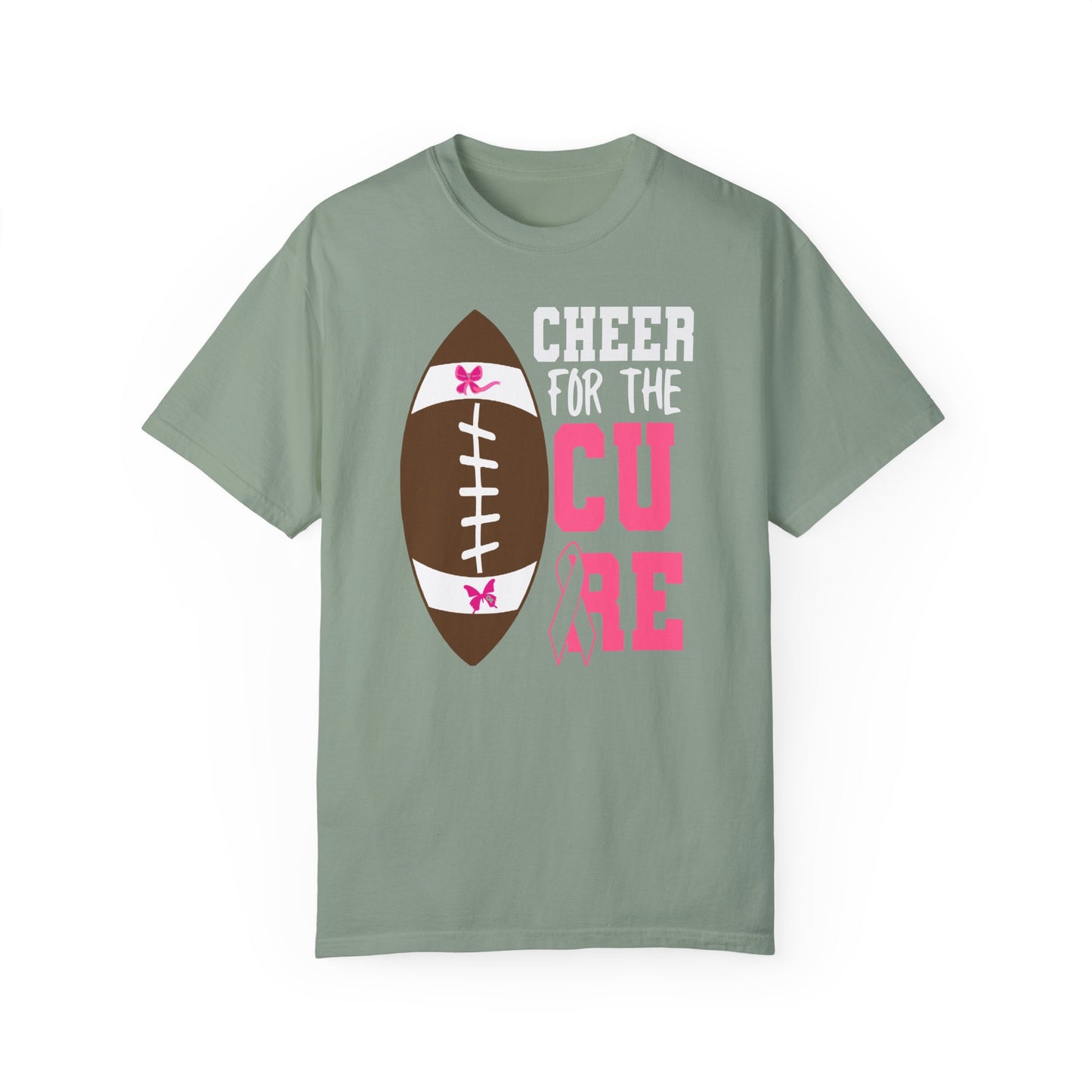Cheer for the Cure - Breast Cancer Awareness Football T-Shirt