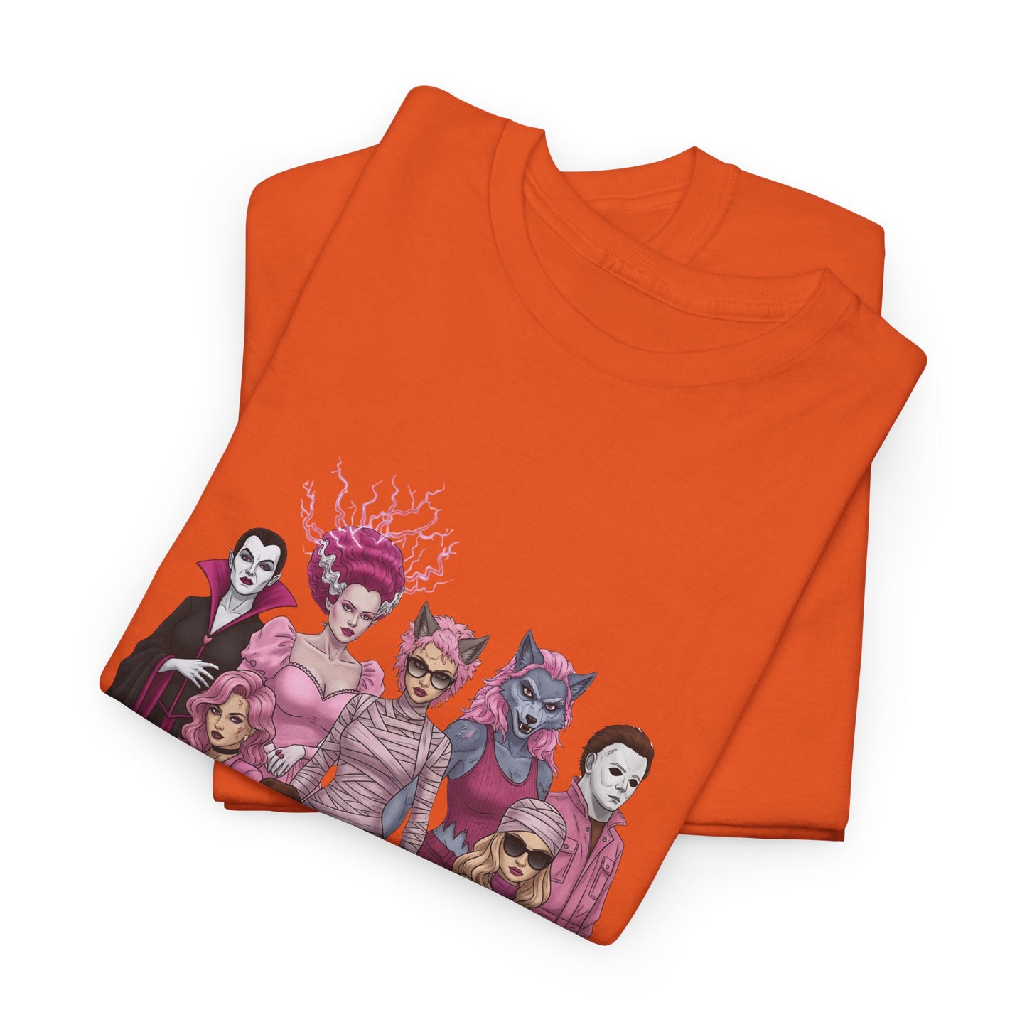 Horror Queens Fighting for a Cause Unisex Tee - Breast Cancer Awareness Month