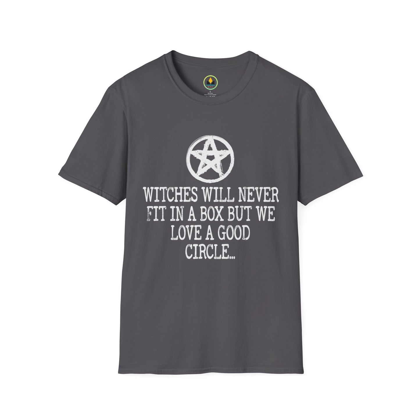 Spooky Circle-Loving Witches Halloween T-Shirt - Unique Pentagram Design
