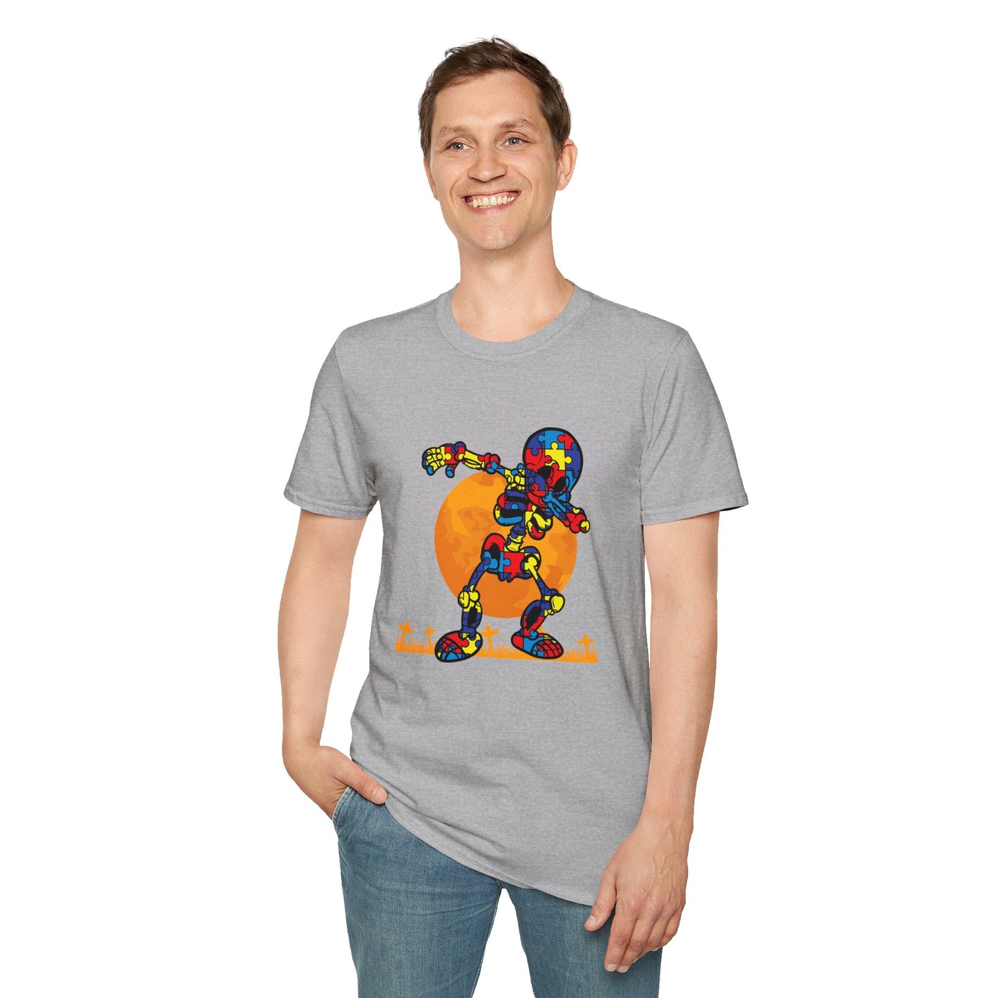 Autism Awareness Halloween Hero Tee - Embrace Uniqueness & Celebrate Differences Unisex Softstyle