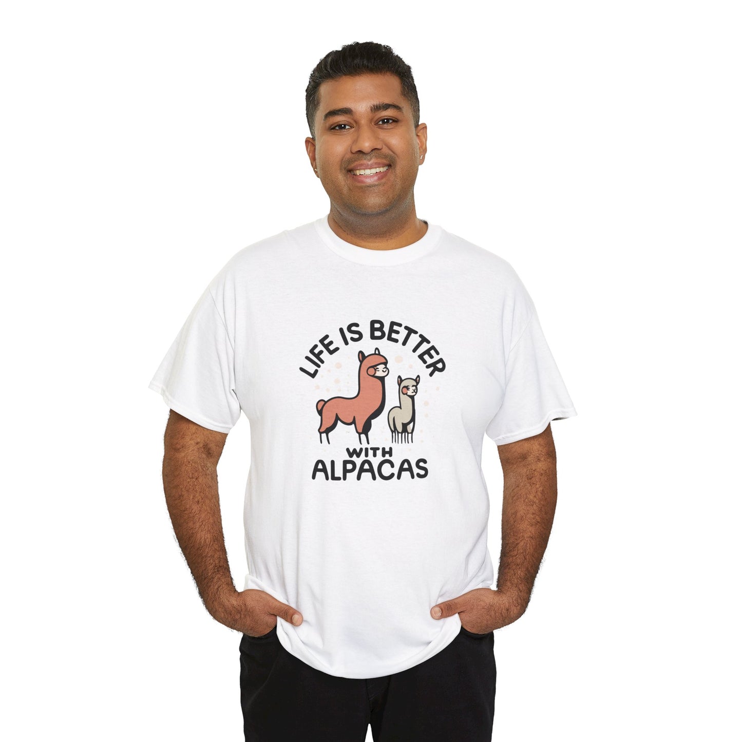 Life is Better with Alpacas - Whimsical T-Shirt for Animal Lover