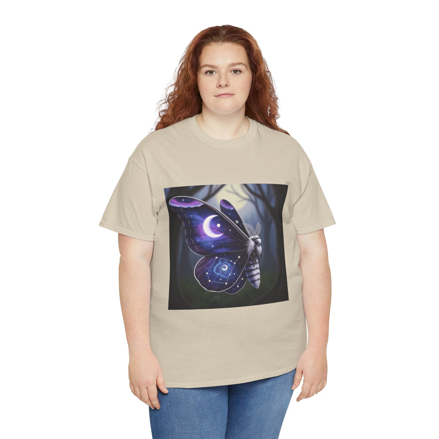 Witchy Galaxy Moth Moon Shirt