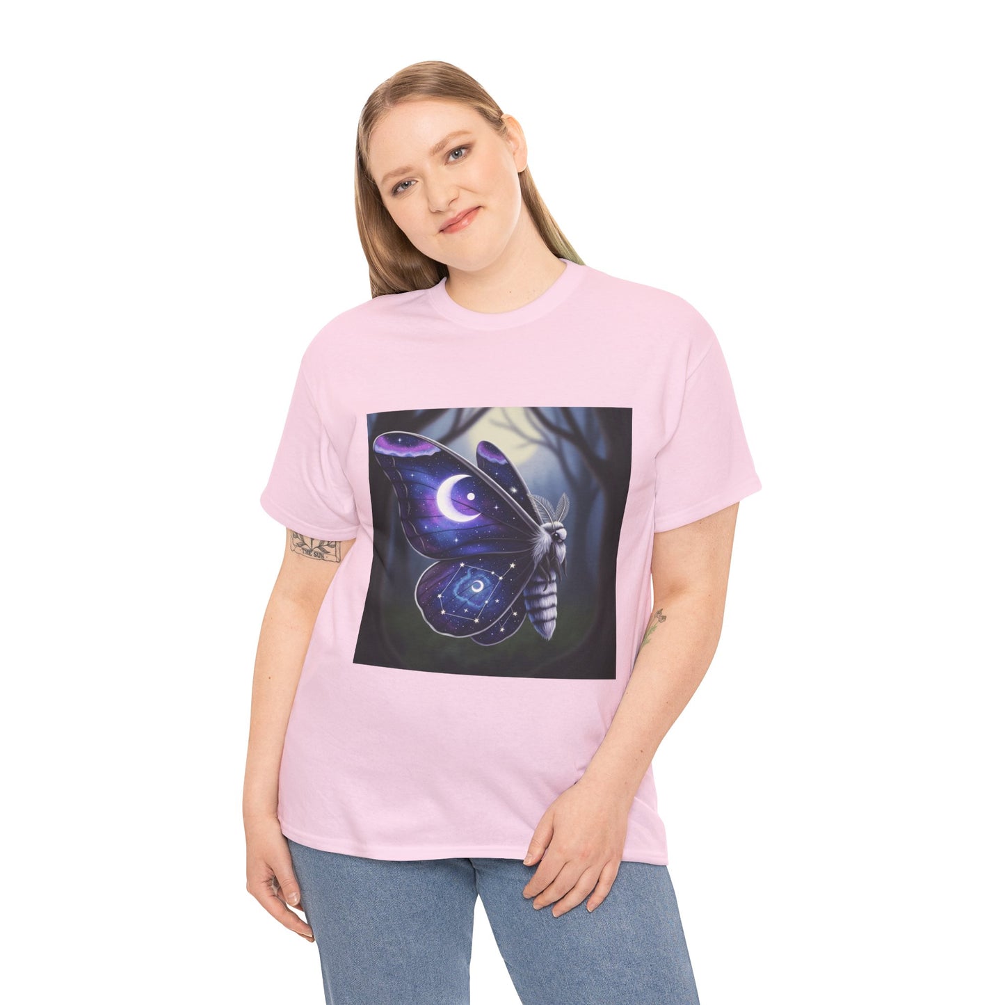Witchy Galaxy Moth Moon Shirt