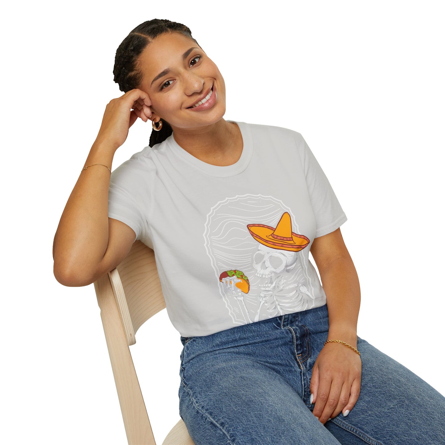 Fiesta of Frights - Sombrero Skeleton Taco Halloween Unisex T-Shirt