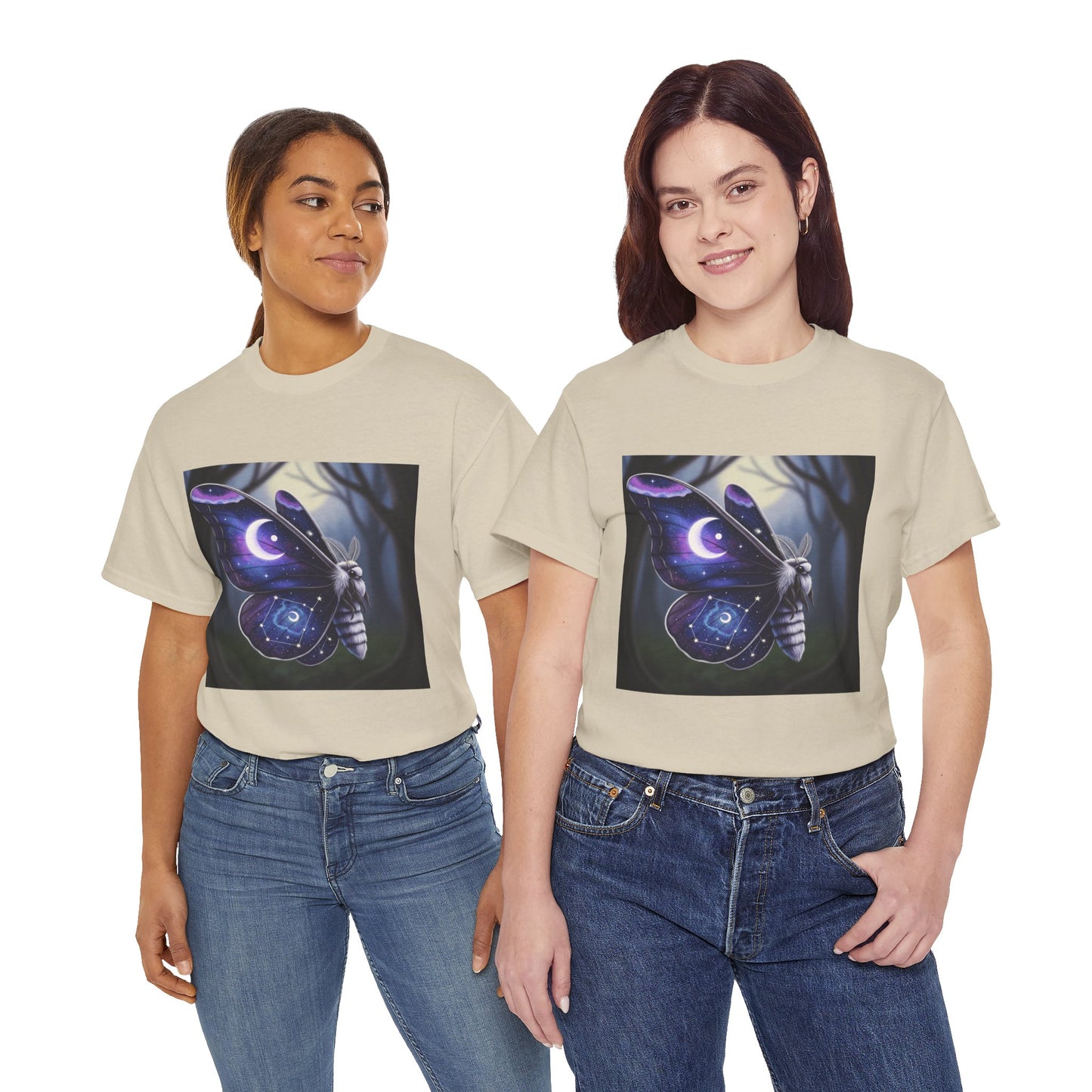 Witchy Galaxy Moth Moon Shirt