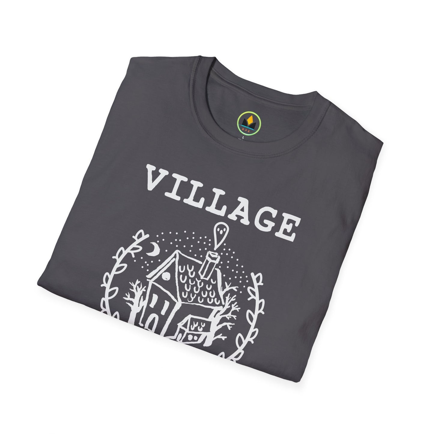 Village Witch - Quaint House & Wreath Softstyle T-Shirt