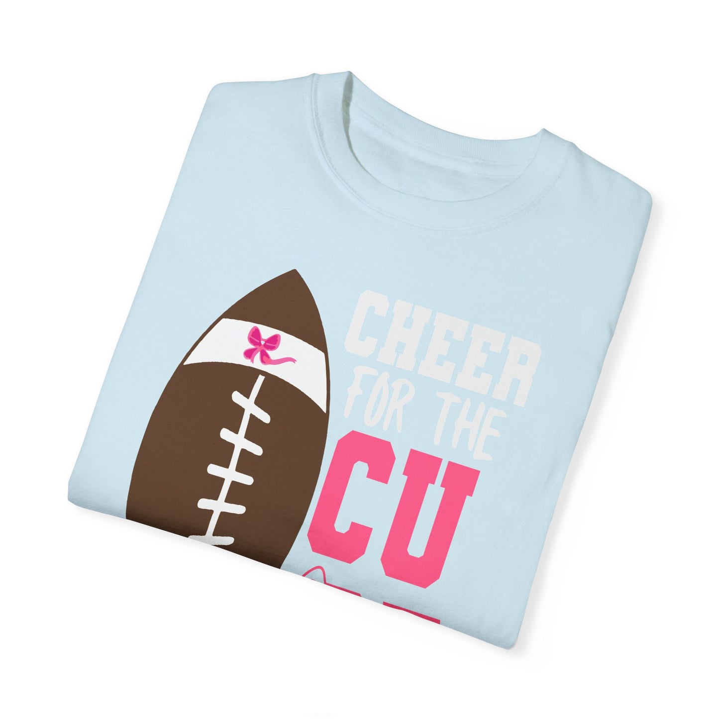 Cheer for the Cure - Breast Cancer Awareness Football T-Shirt