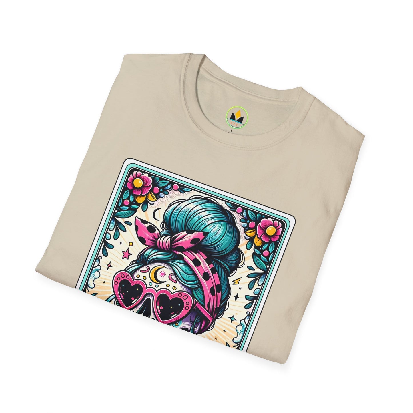 Vibrant Sugar Skull T-Shirt - Unique Spooky Halloween Apparel Inspired by Dia de los Muertos