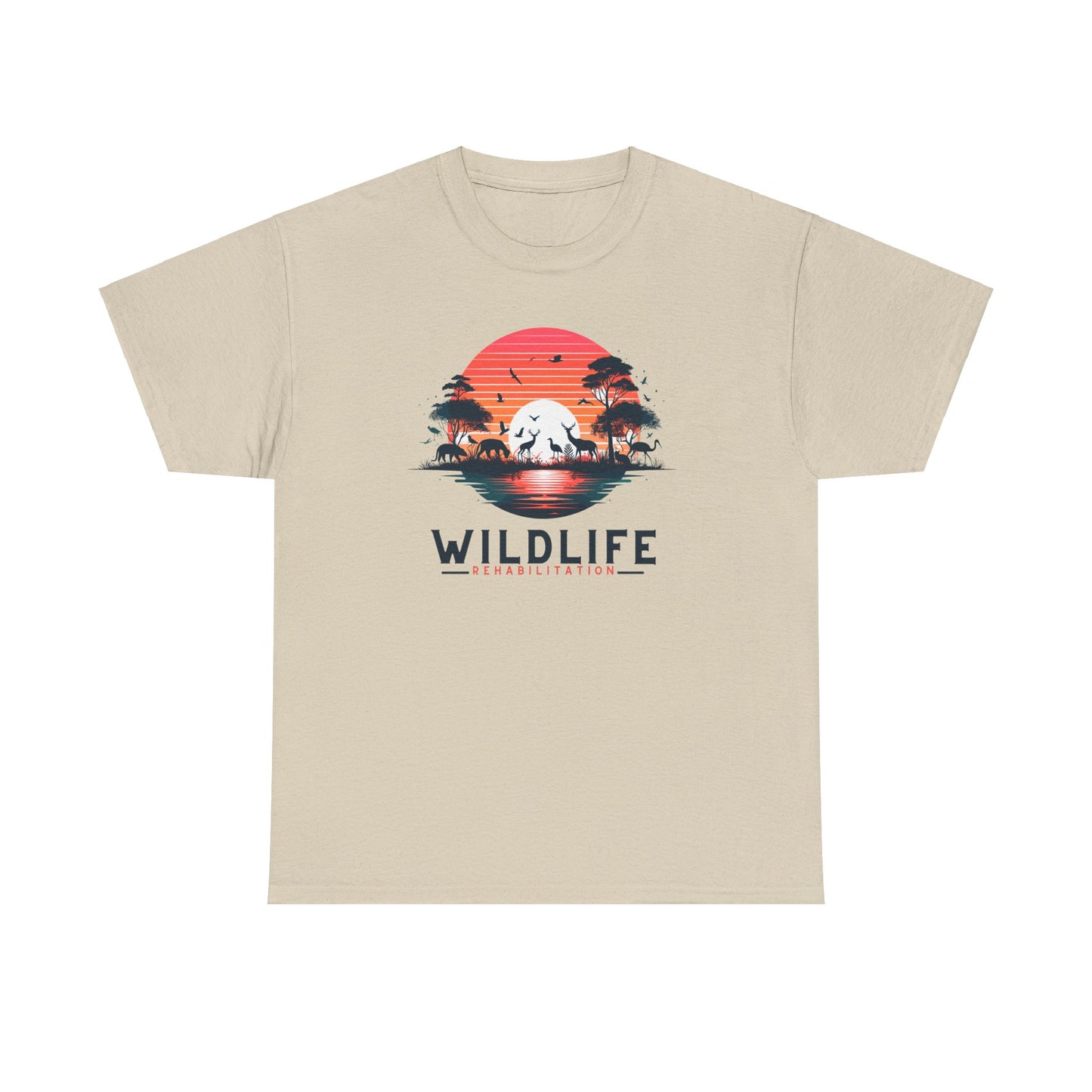 Wildlife Rehabilitation Sunset Silhouette Tee – Embrace Nature’s Serenity