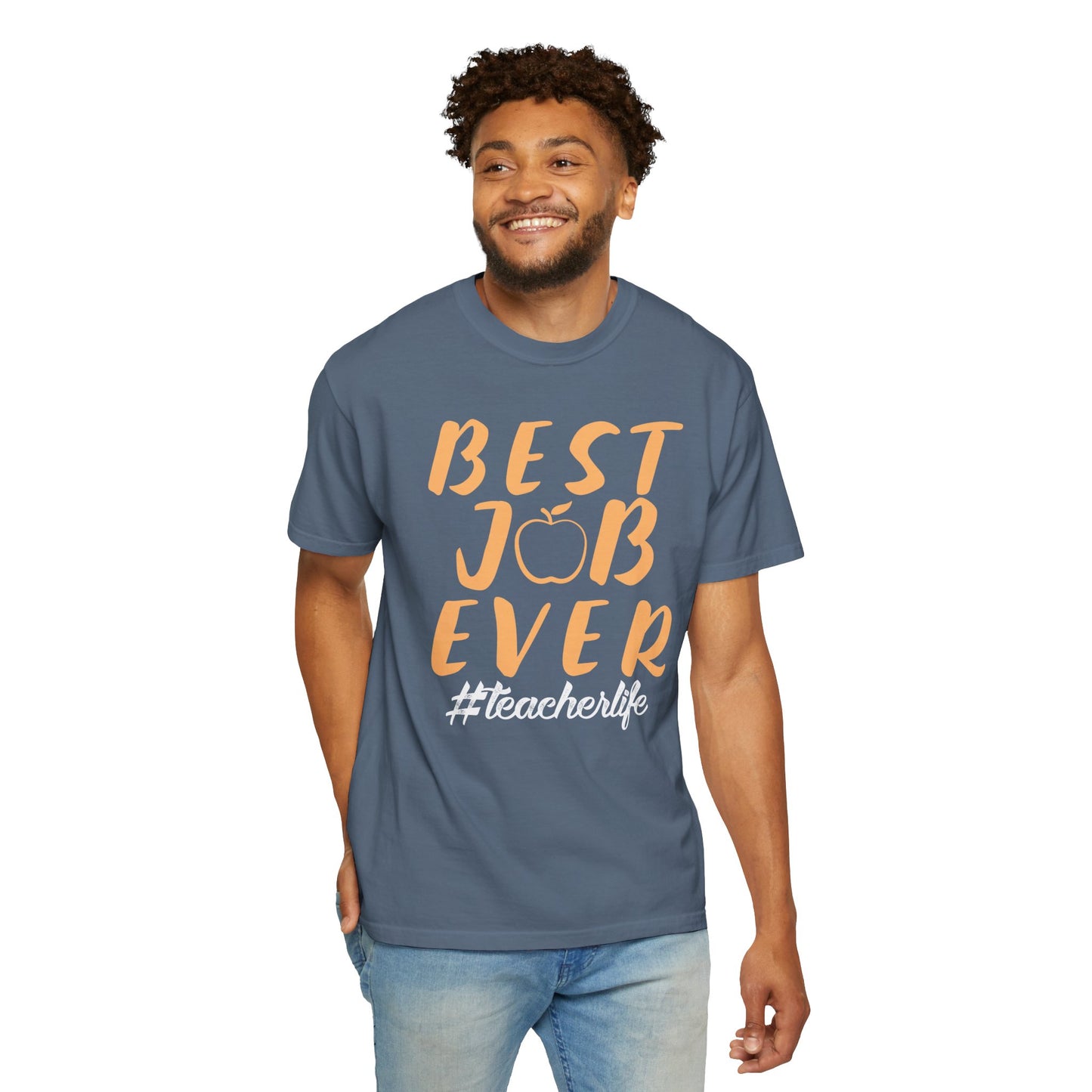 Best Job Ever - Inspirational T-Shirt with Apple Design teachers life