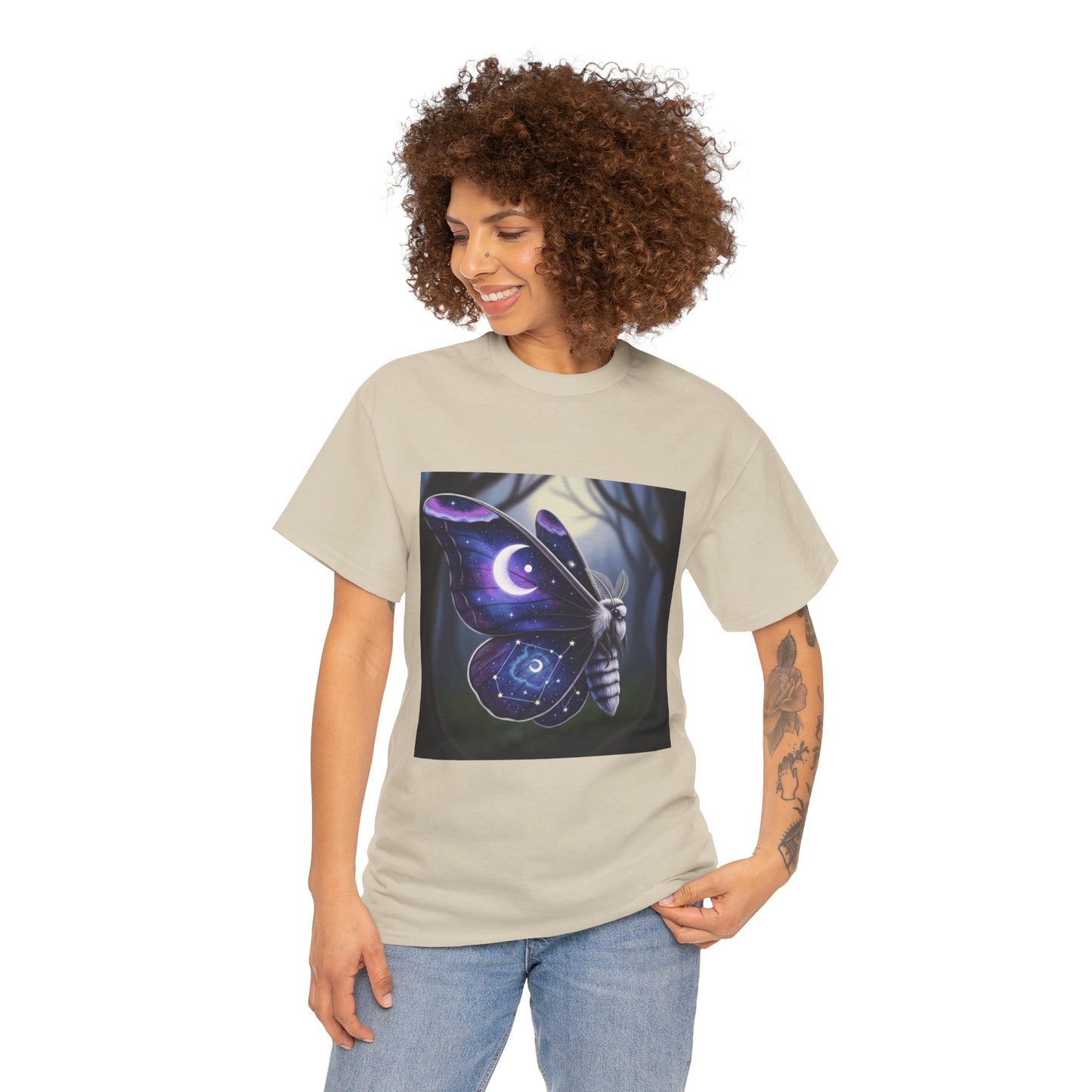 Witchy Galaxy Moth Moon Shirt