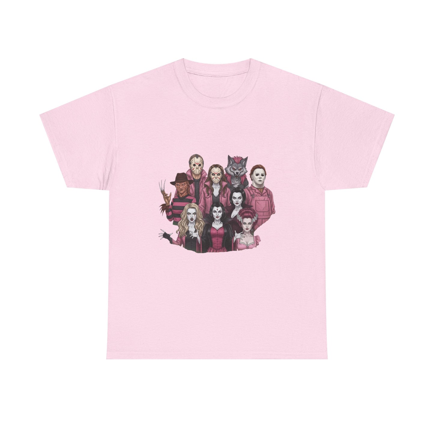 Horror Villains Breast Cancer Awareness Tee
