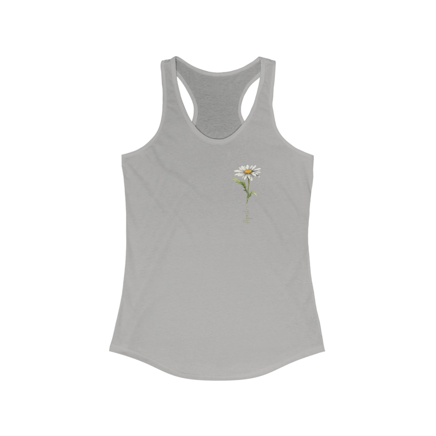 April Daisy Birth Month Flower - Chic & Elegant Women’s Tank Top
