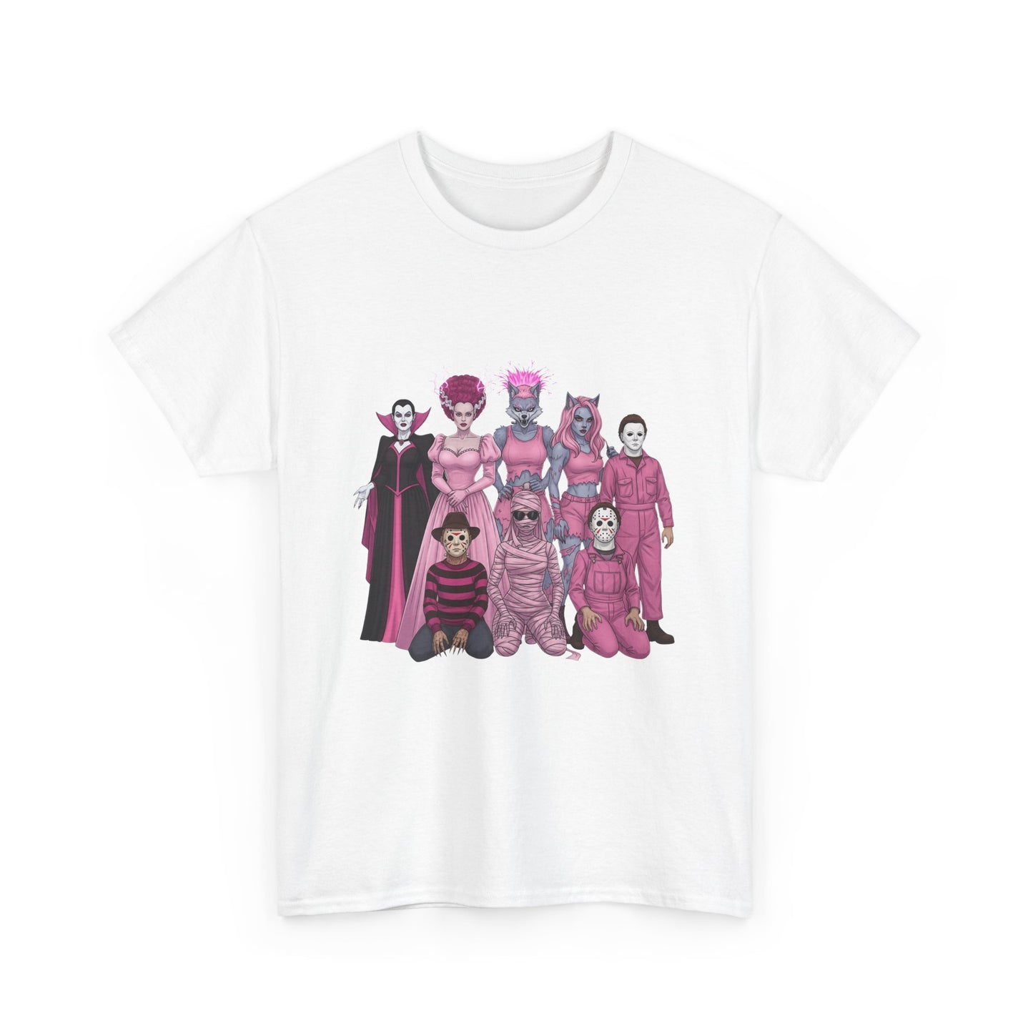 October Horror Pink Awareness Fighting for a Cause Unisex Tee - Breast Cancer Awareness Month
