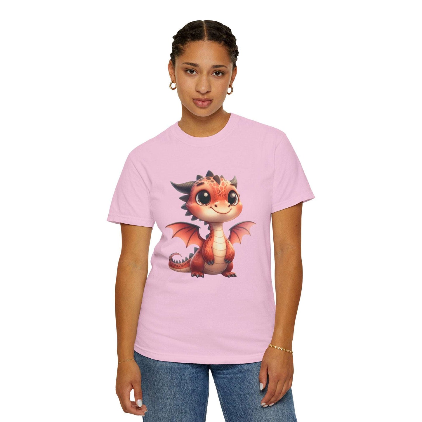 Adorable Dragon Whelp Tee - Soft Cotton T-Shirt with Fantasy Creature tee