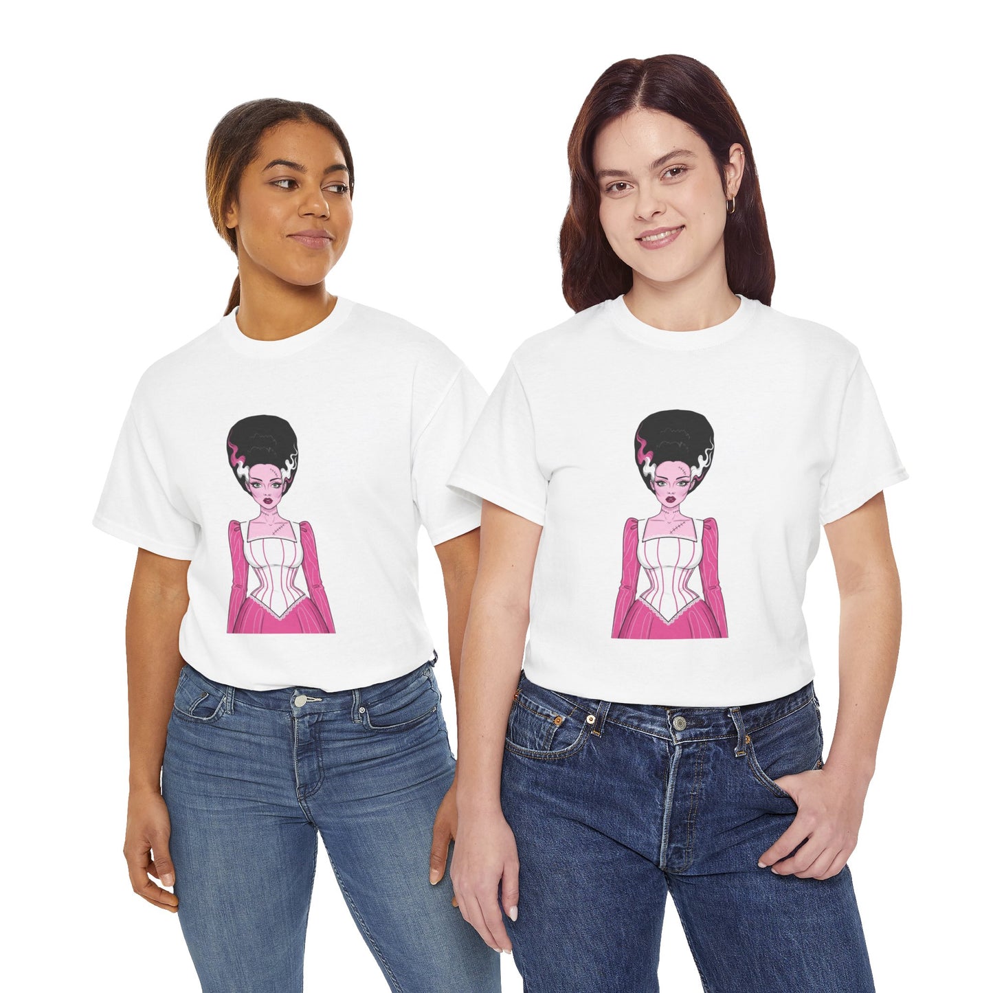 Pink Bride of Frankenstein Awareness Tee