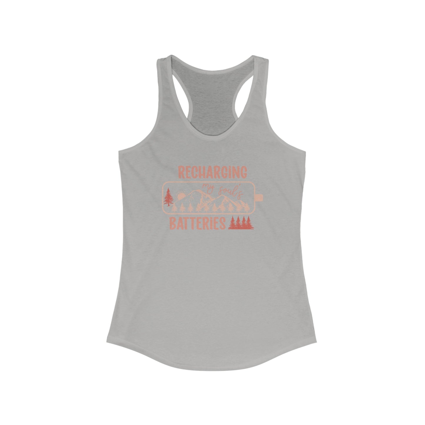 Women’s ‘Recharging My Soul’s Batteries’ Tank Top – Nature-Inspired Relaxation Apparel