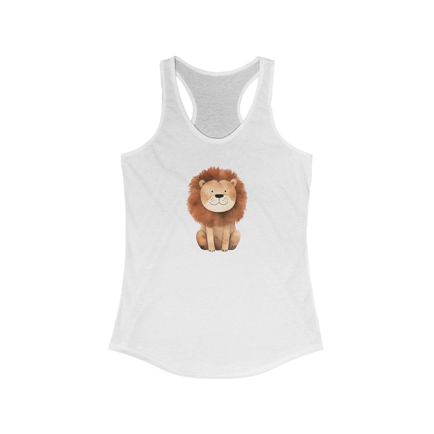 Whimsical Watercolor Lion - Women’s Premium Tank Top