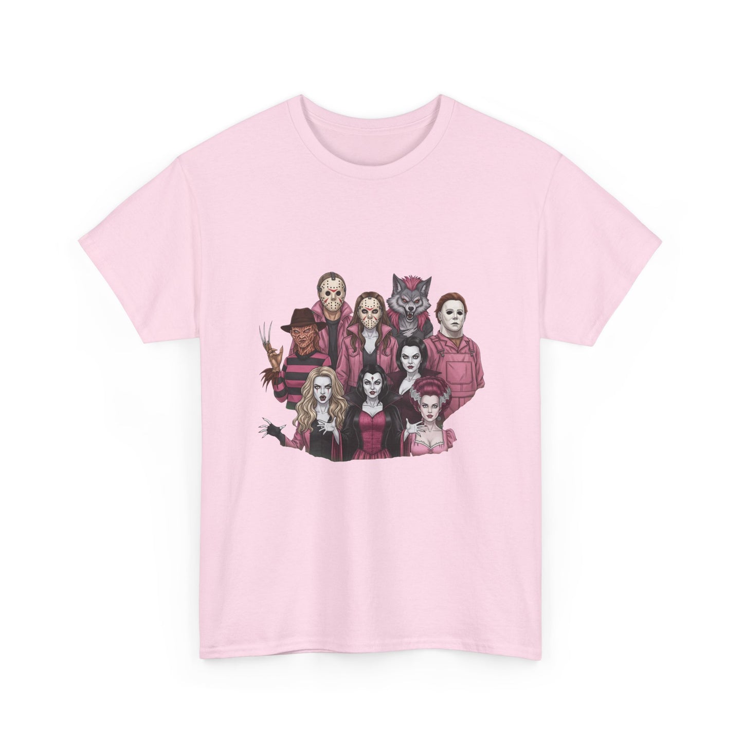 Horror Villains Breast Cancer Awareness Tee