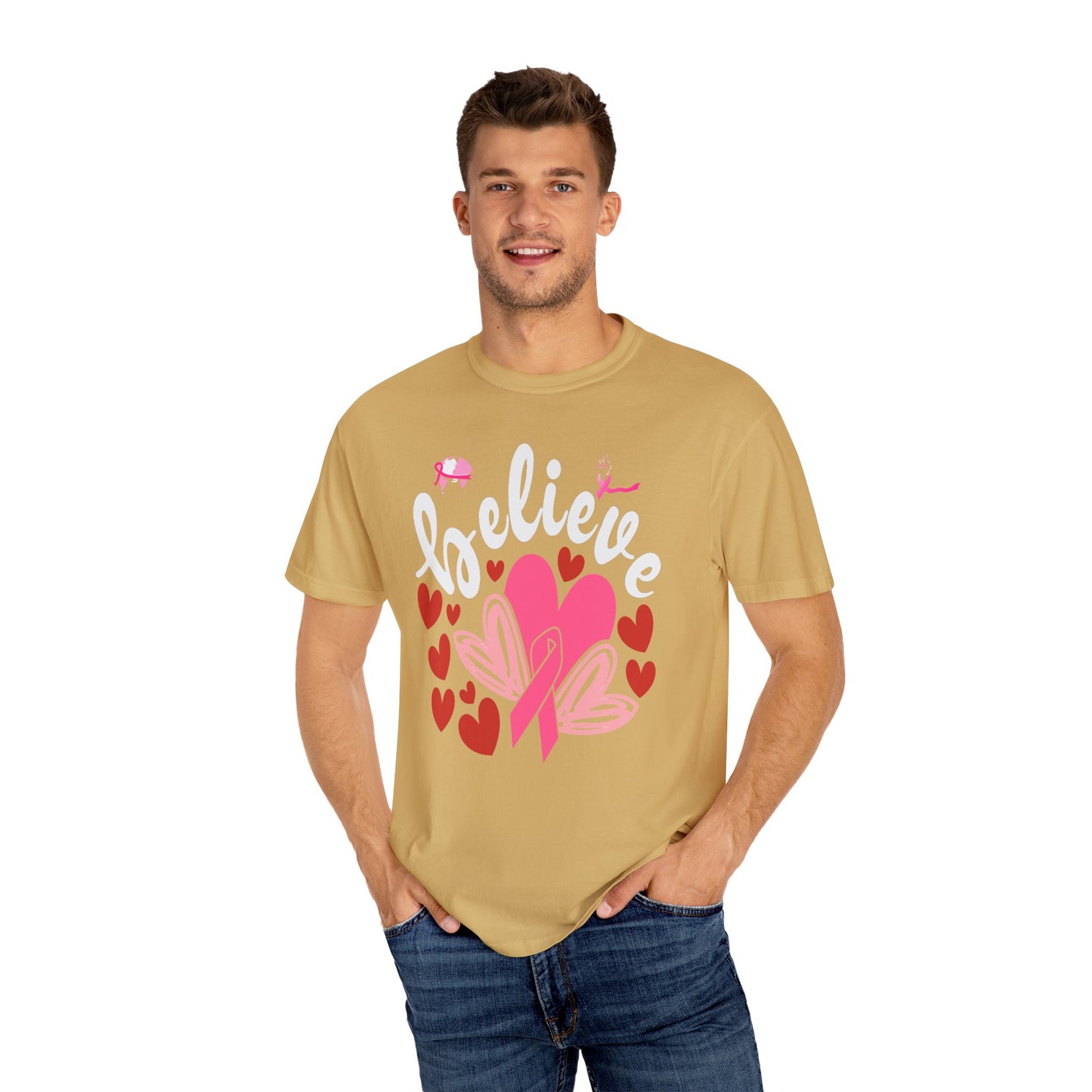 Believe in Love - Breast Cancer Awareness Support Tee