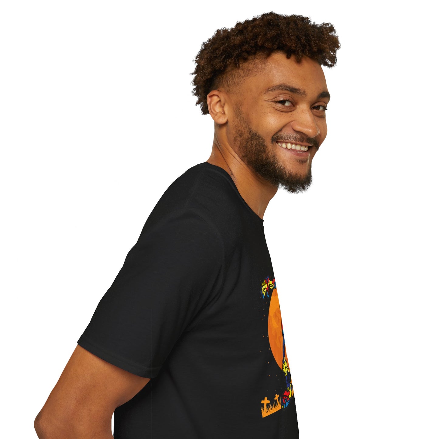 Autism Awareness Halloween Hero Tee - Embrace Uniqueness & Celebrate Differences Unisex Softstyle