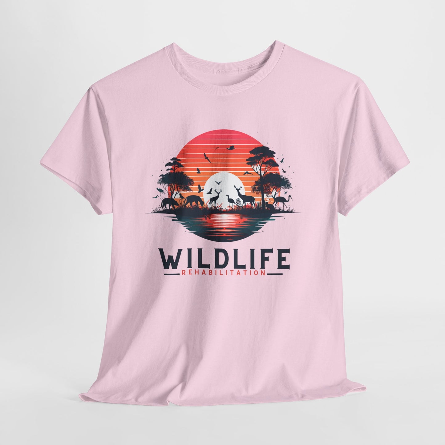 Wildlife Rehabilitation Sunset Silhouette Tee – Embrace Nature’s Serenity