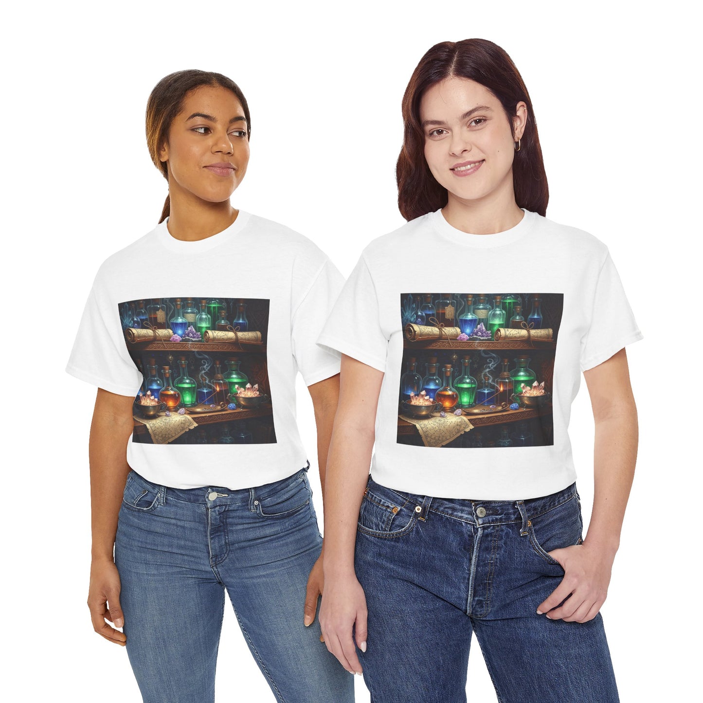 Witch's Potion Shelf Halloween Tee
