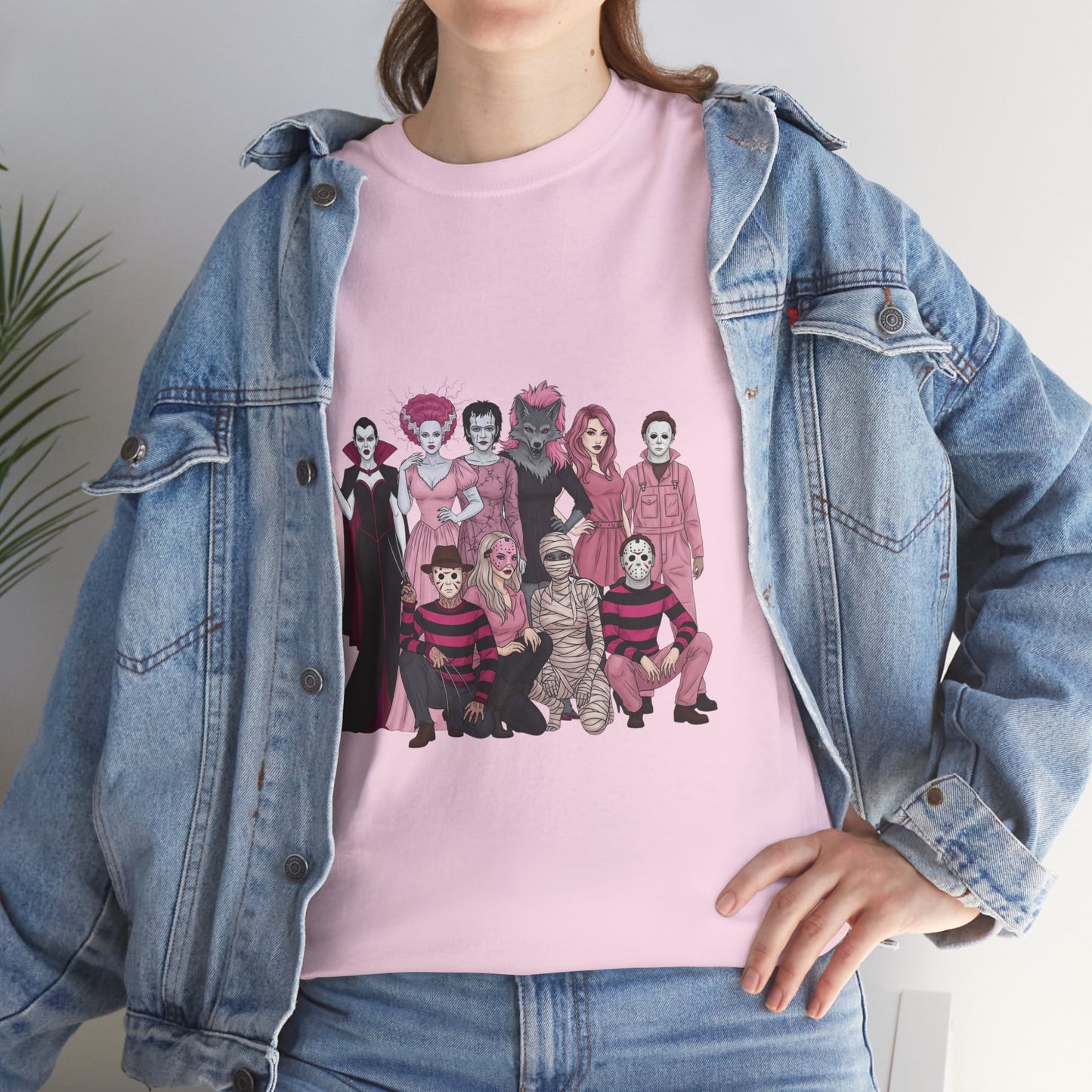 Horror Warriors in Pink Shirt Unisex Tee - Breast Cancer Awareness Month