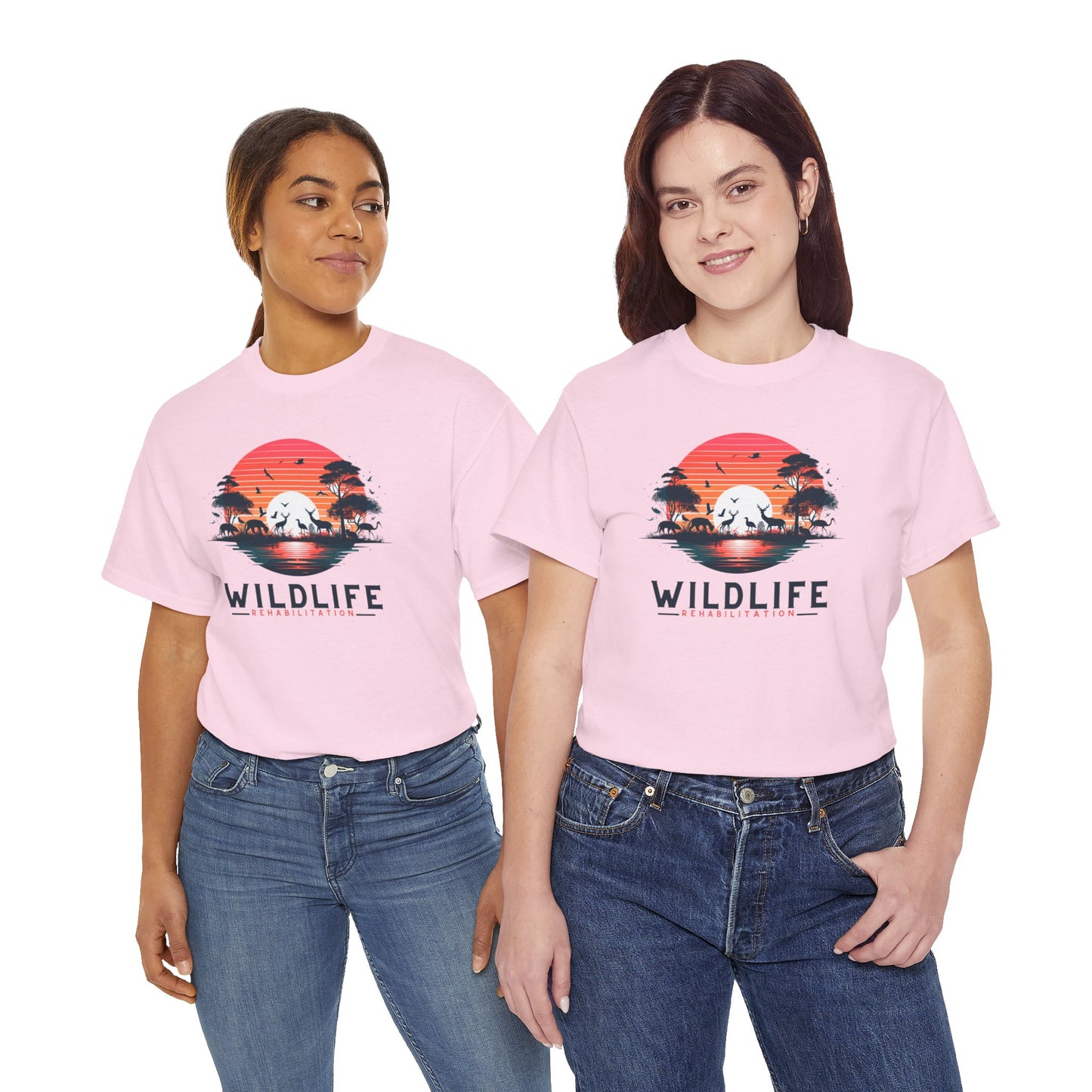 Wildlife Rehabilitation Sunset Silhouette Tee – Embrace Nature’s Serenity