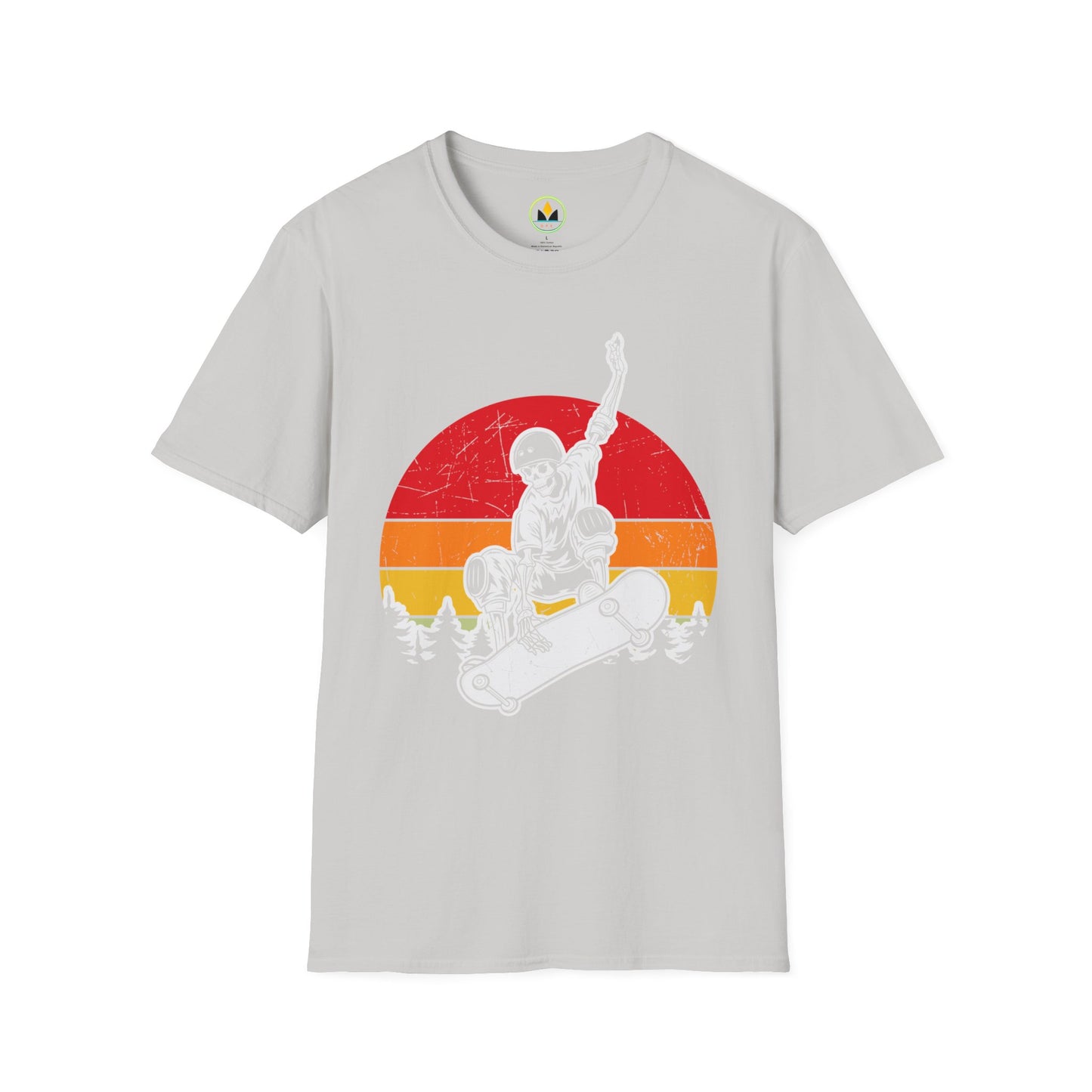 Sunset Skateboarder - Vintage Halloween Unisex T-Shirt