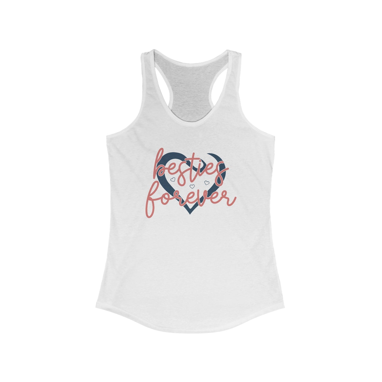 Besties Forever Heart Tank Top - Chic Duo Style Apparel