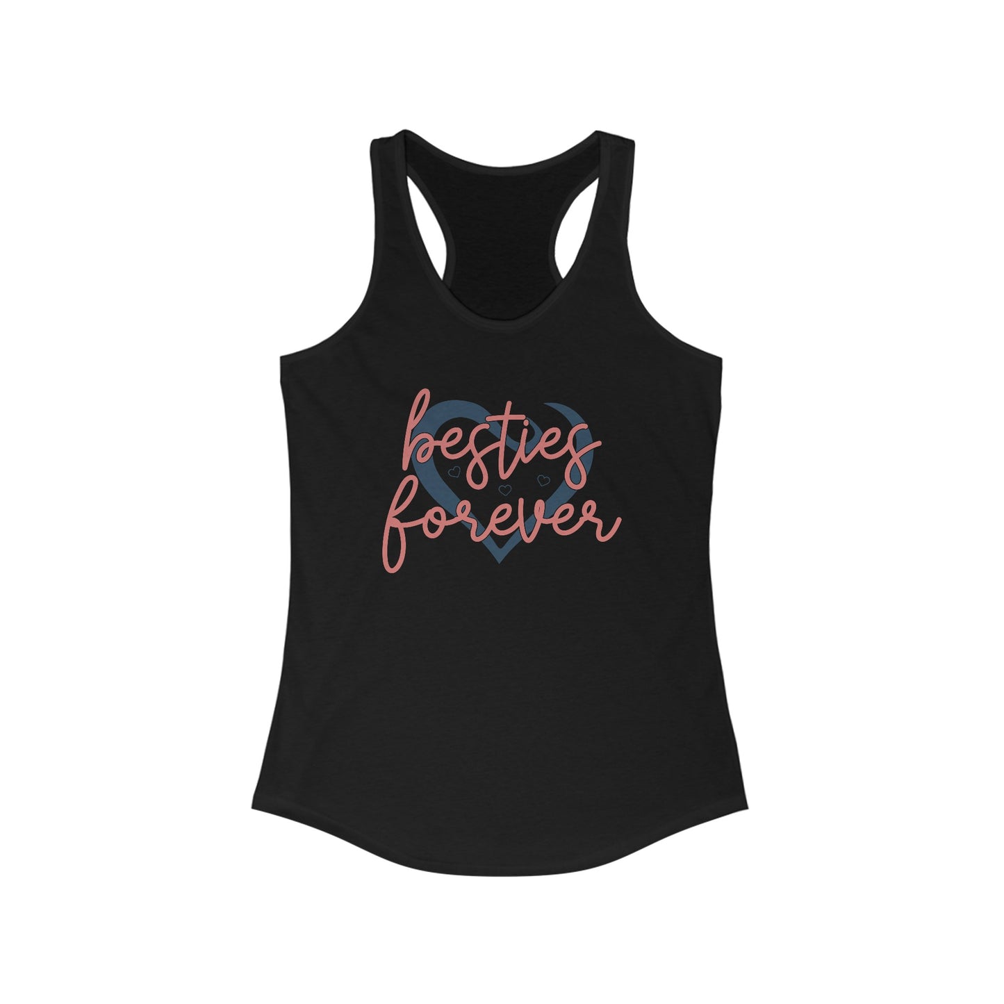 Besties Forever Heart Tank Top - Chic Duo Style Apparel