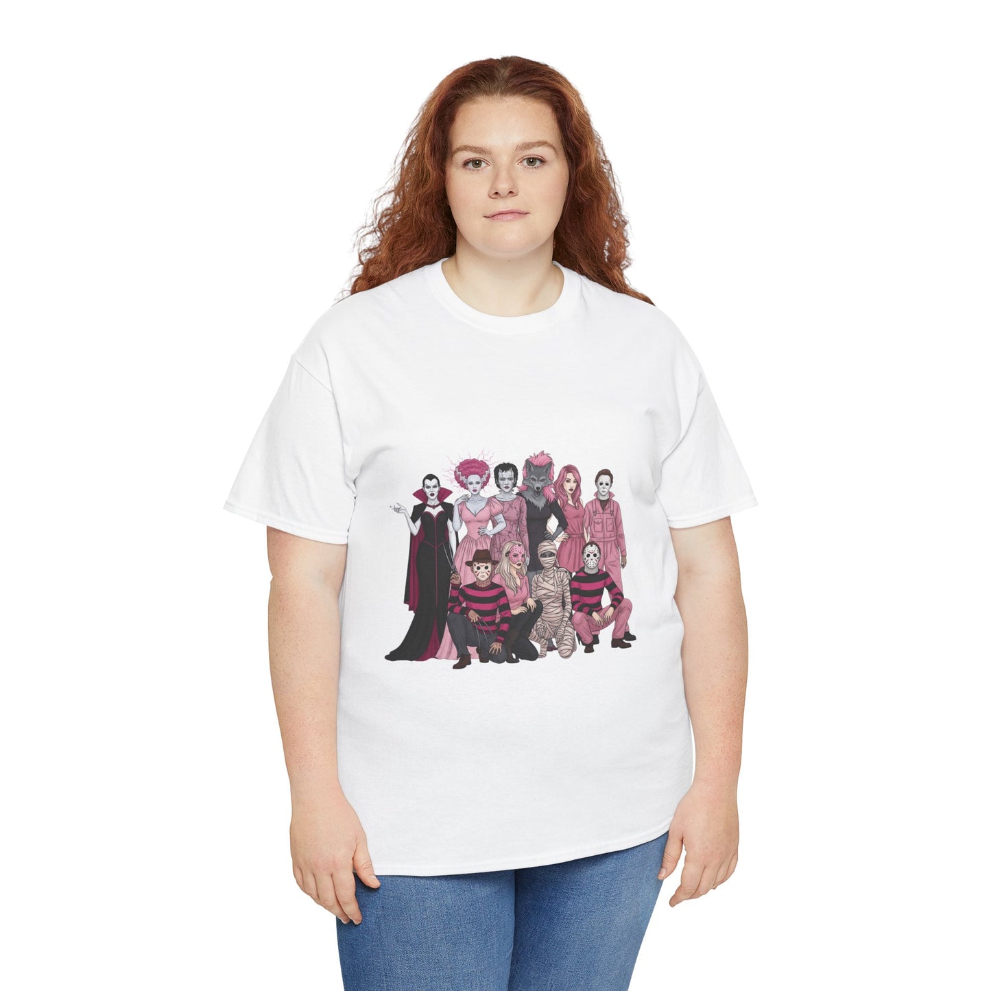 Horror Warriors in Pink Shirt Unisex Tee - Breast Cancer Awareness Month