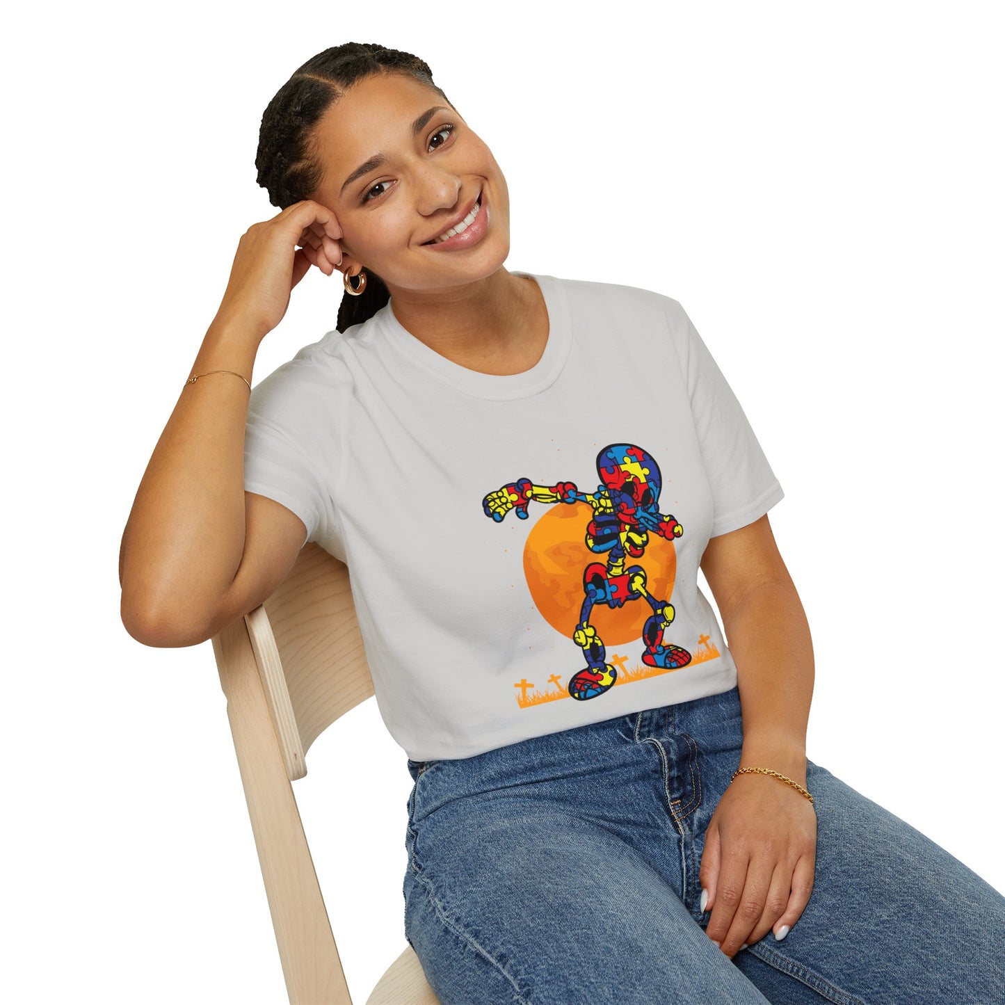 Autism Awareness Halloween Hero Tee - Embrace Uniqueness & Celebrate Differences Unisex Softstyle