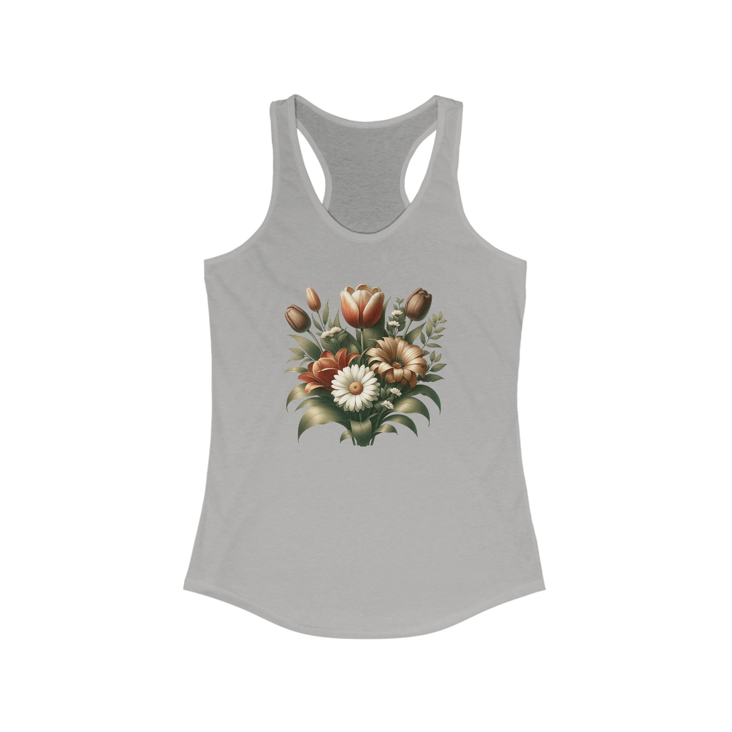 Elegant Botanical Bliss Women’s Tank Top - Nature-Inspired Fashion