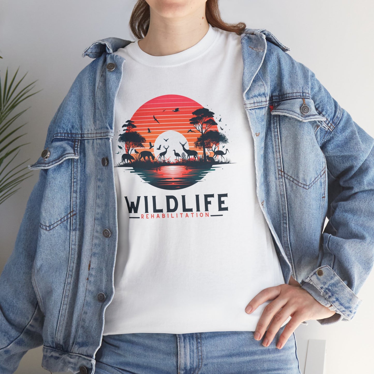 Wildlife Rehabilitation Sunset Silhouette Tee – Embrace Nature’s Serenity