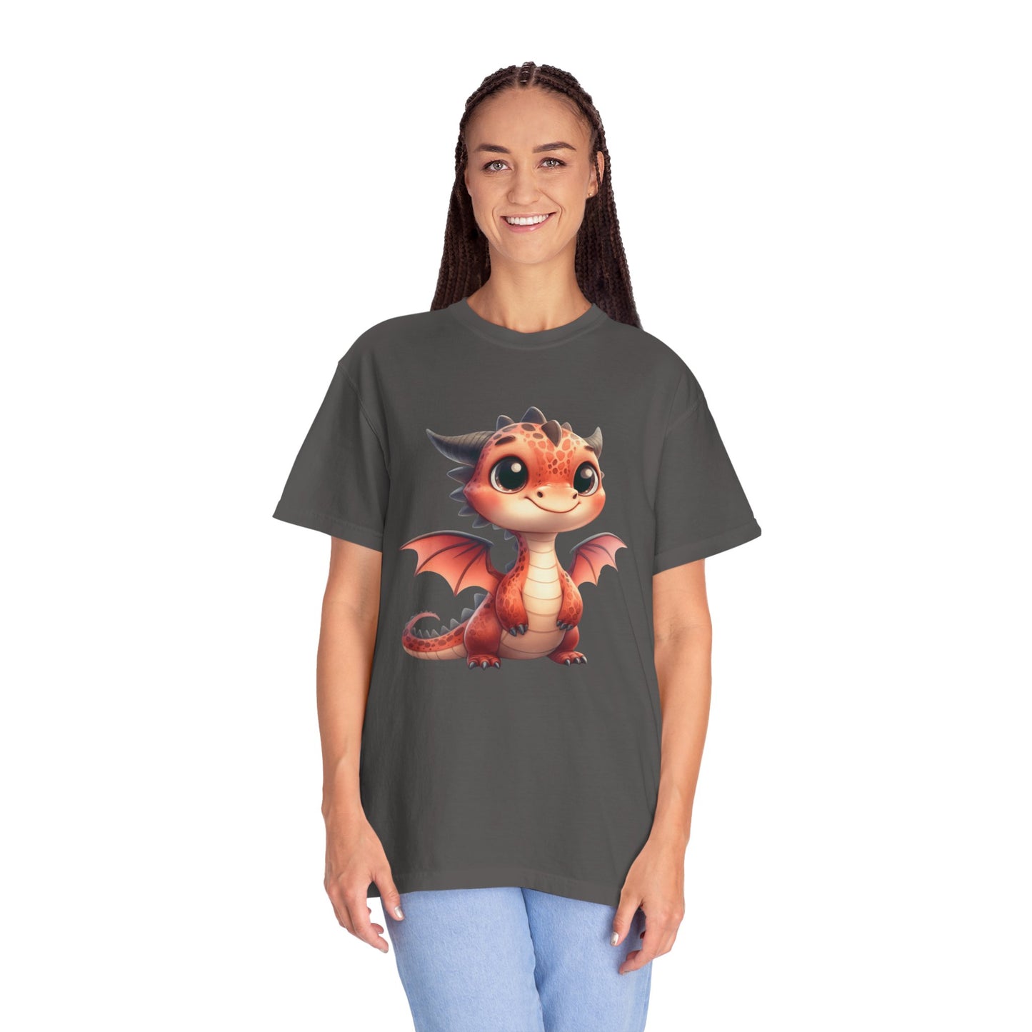 Adorable Dragon Whelp Tee - Soft Cotton T-Shirt with Fantasy Creature tee